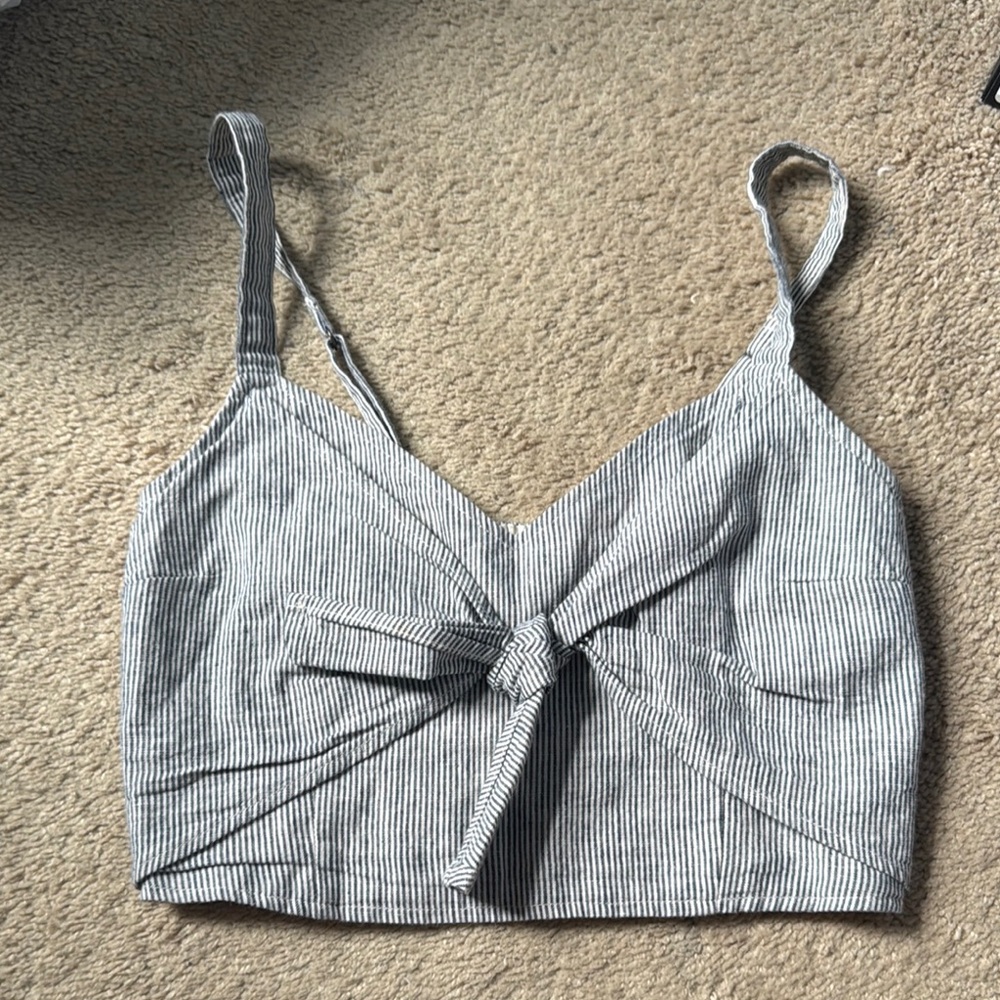 Abercrombie Striped Crop Top